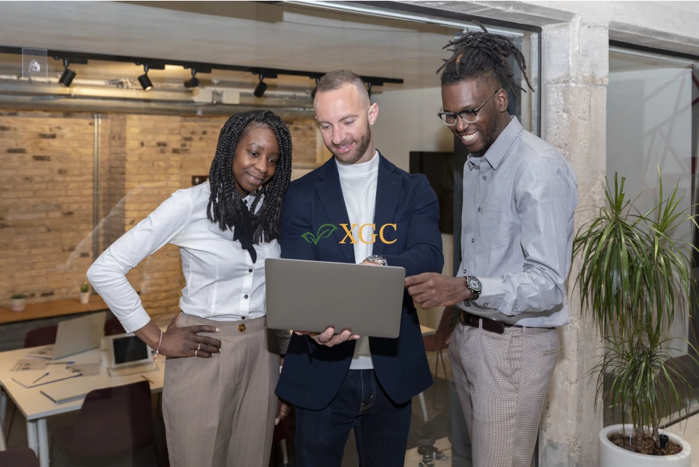 Group of multiethnic entrepreneurs collaborating